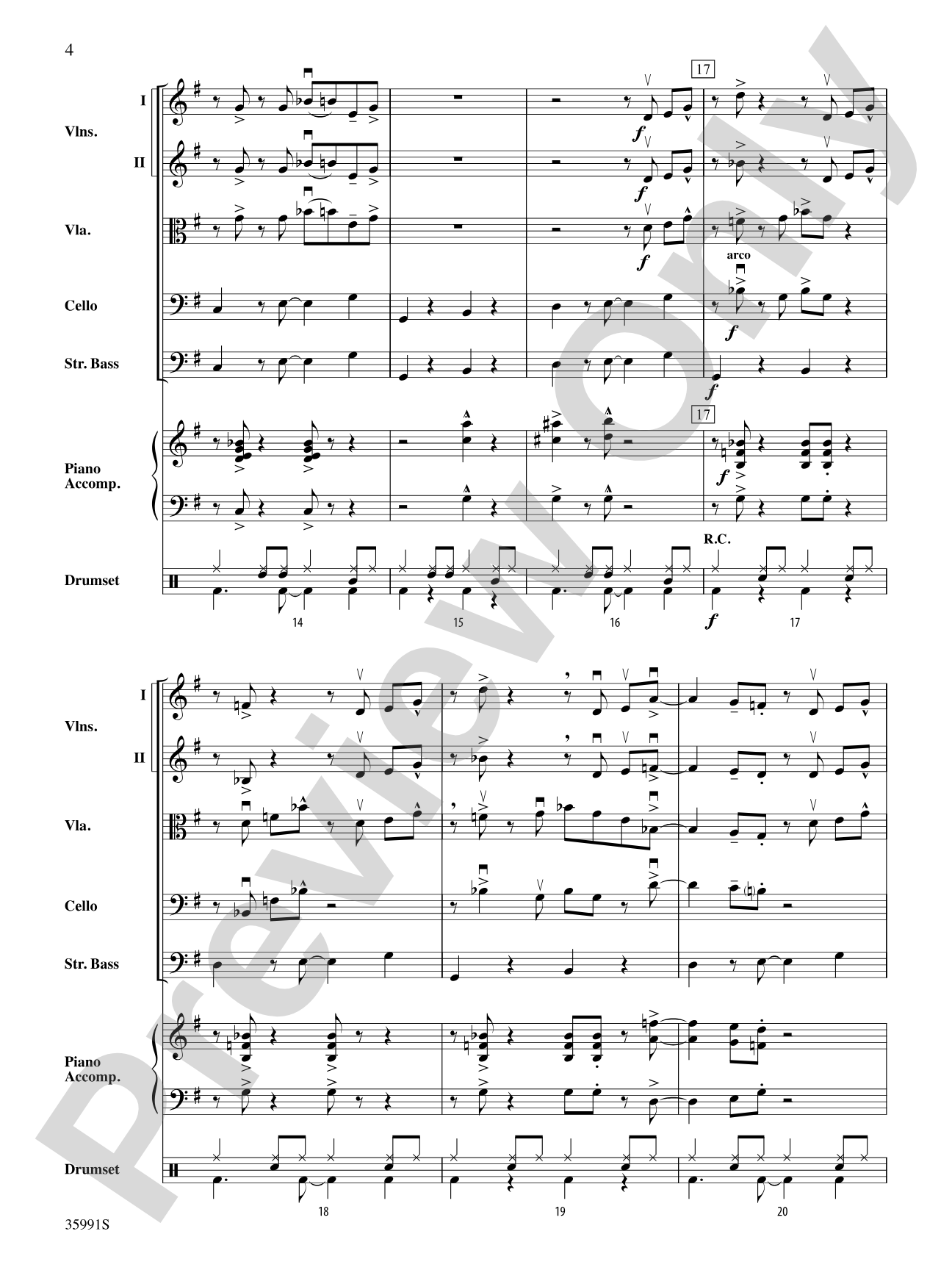 Johns Creek Jump: String Orchestra Conductor Score & Parts