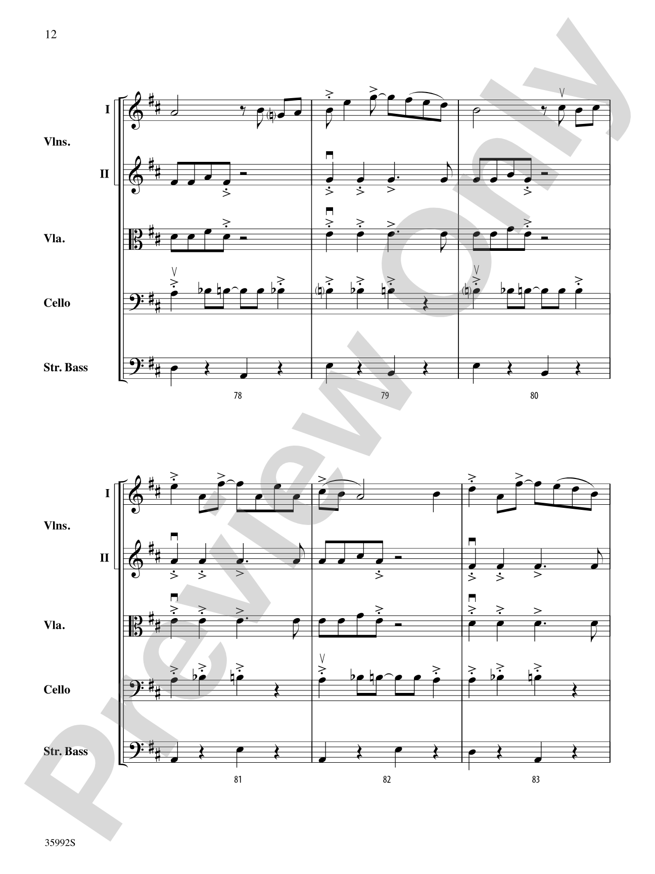 Summer Choro: String Orchestra Conductor Score & Parts