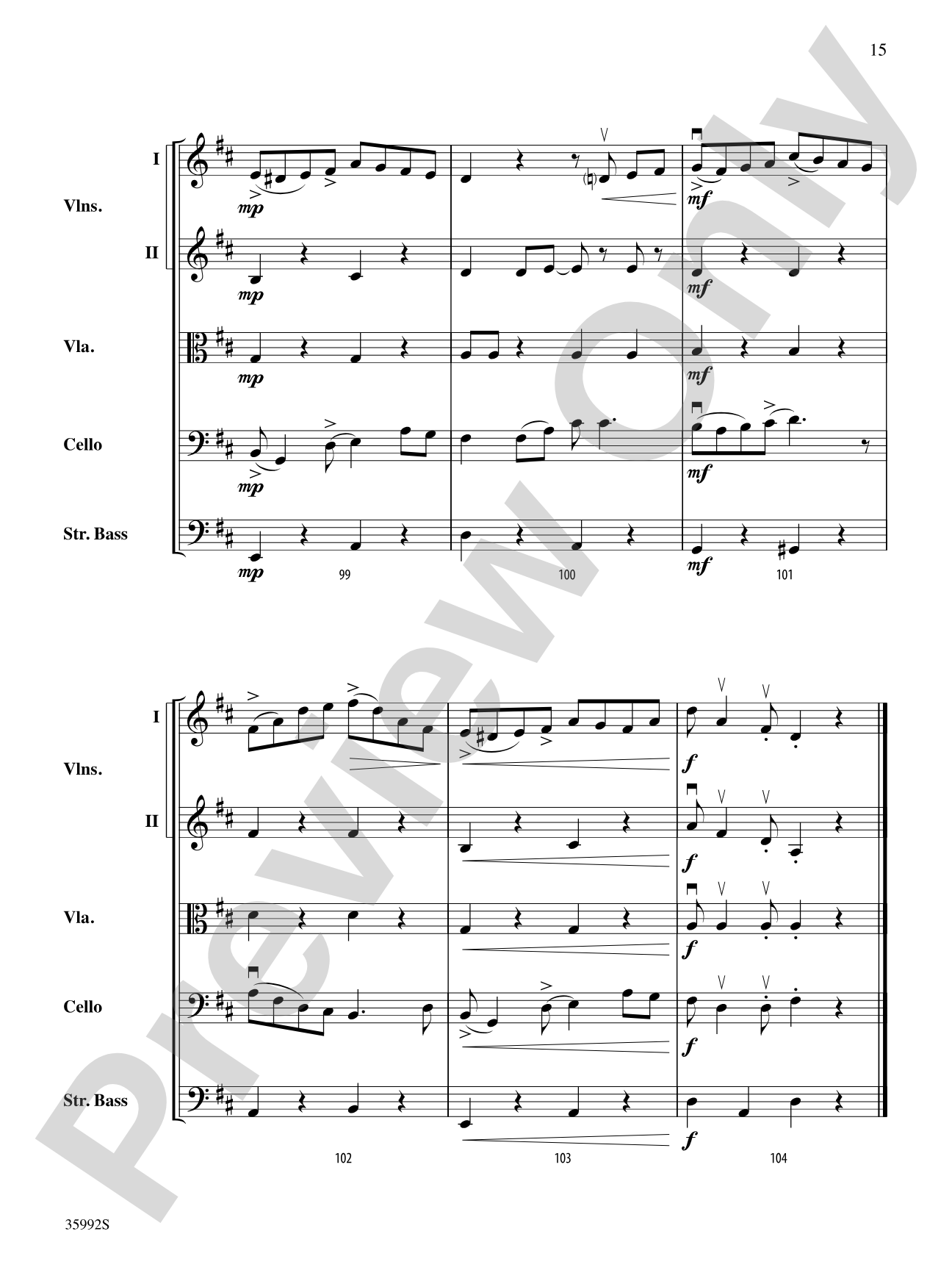 Summer Choro: String Orchestra Conductor Score & Parts