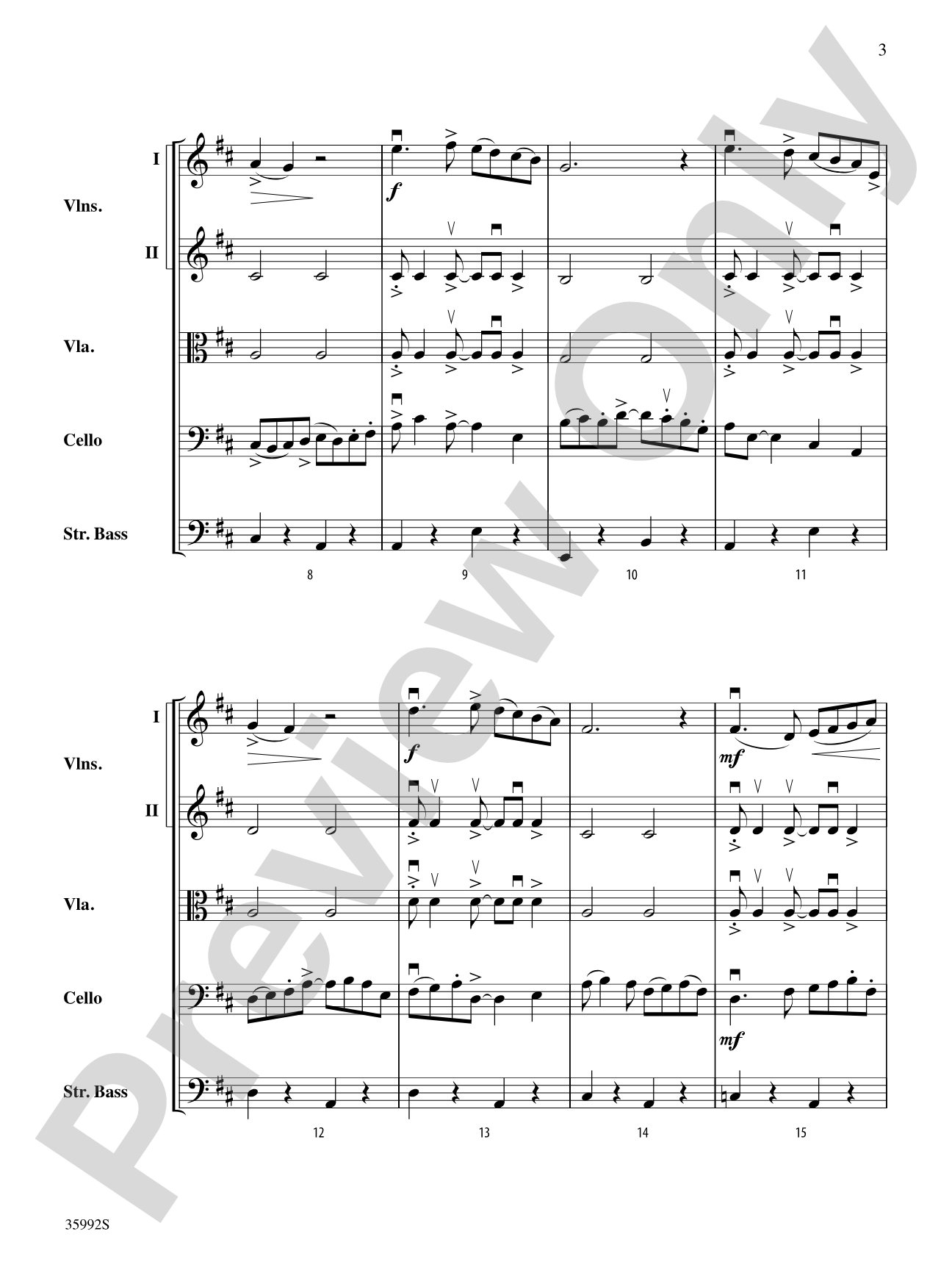 Summer Choro: String Orchestra Conductor Score & Parts