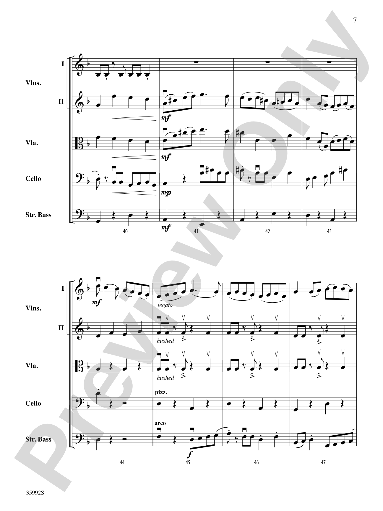 Summer Choro: String Orchestra Conductor Score & Parts