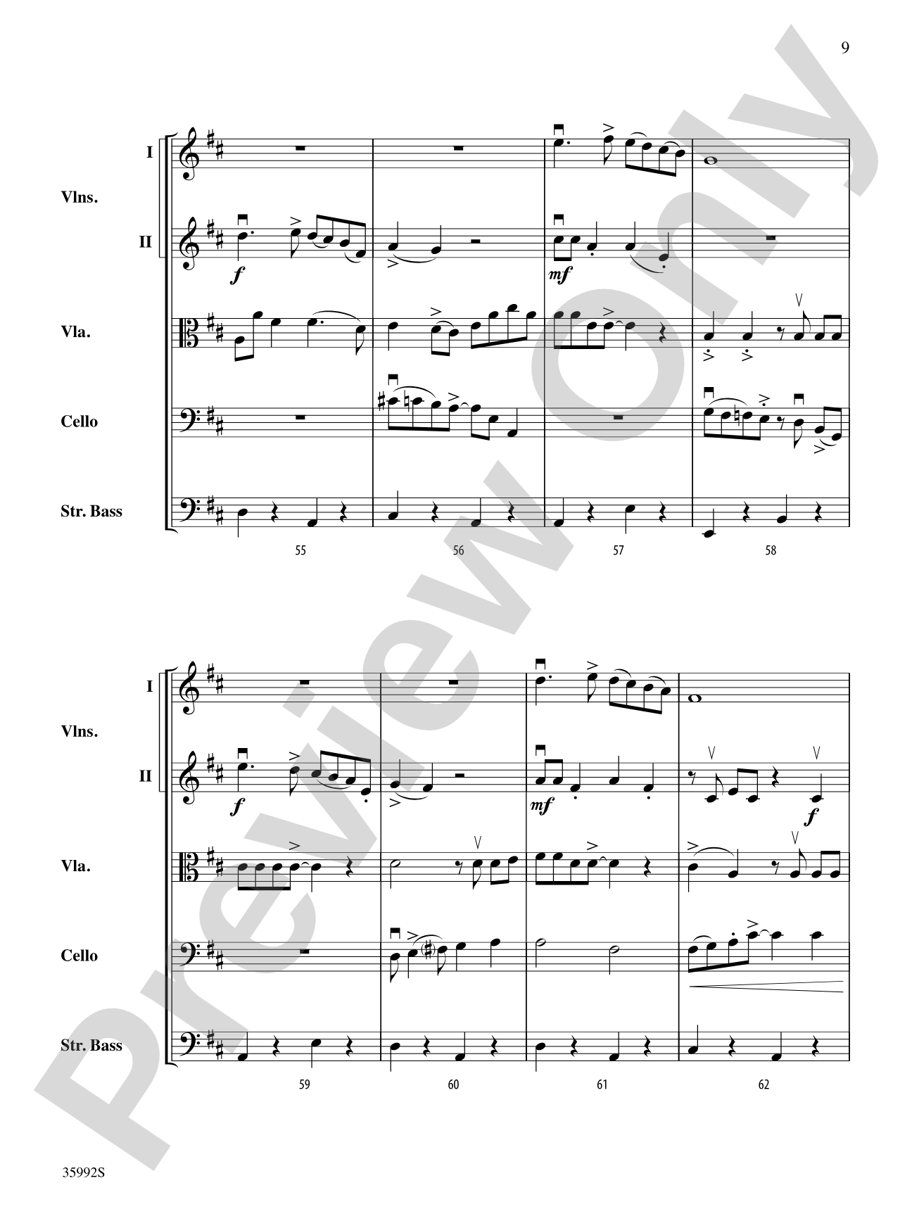 Summer Choro: String Orchestra Conductor Score & Parts