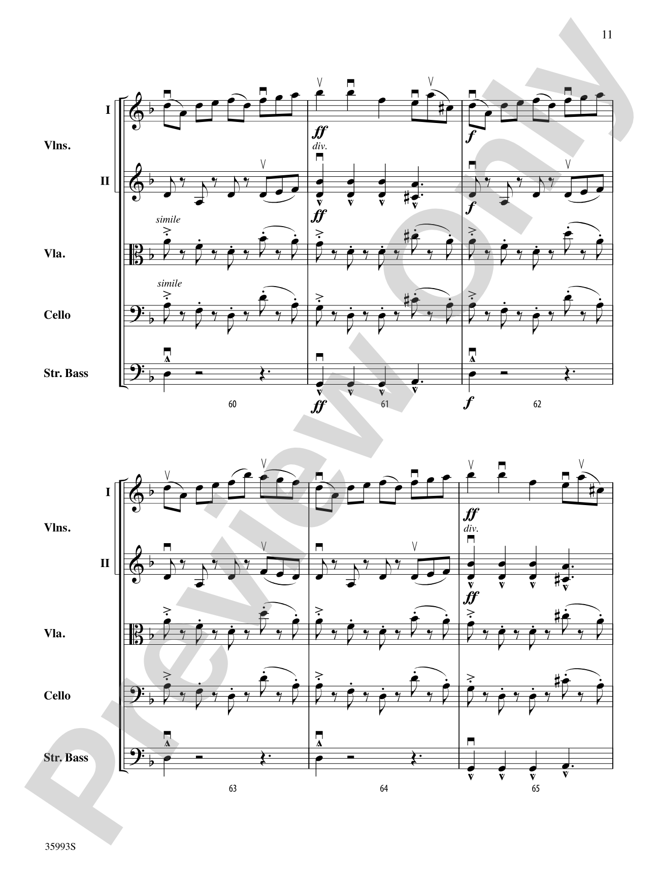 Chukum, Chukum, Chukum: String Orchestra Conductor Score & Parts