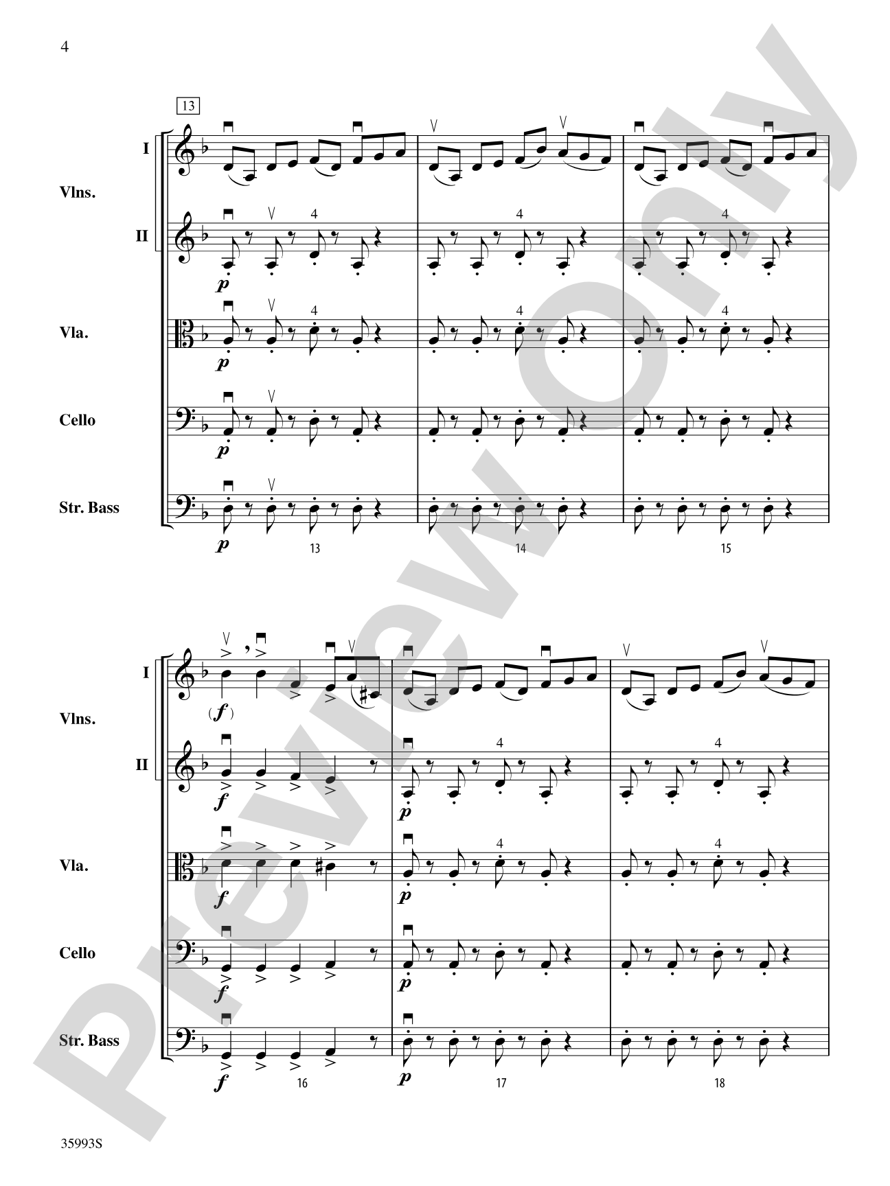 Chukum, Chukum, Chukum: String Orchestra Conductor Score & Parts