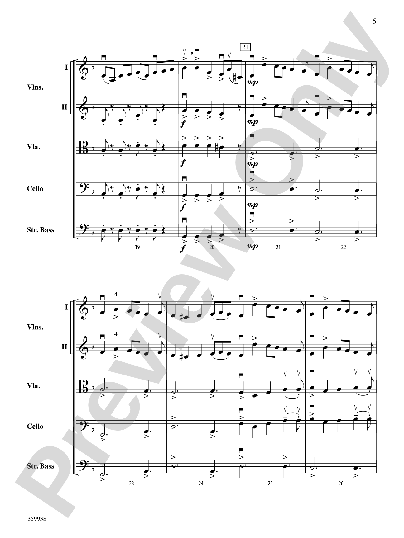 Chukum, Chukum, Chukum: String Orchestra Conductor Score & Parts