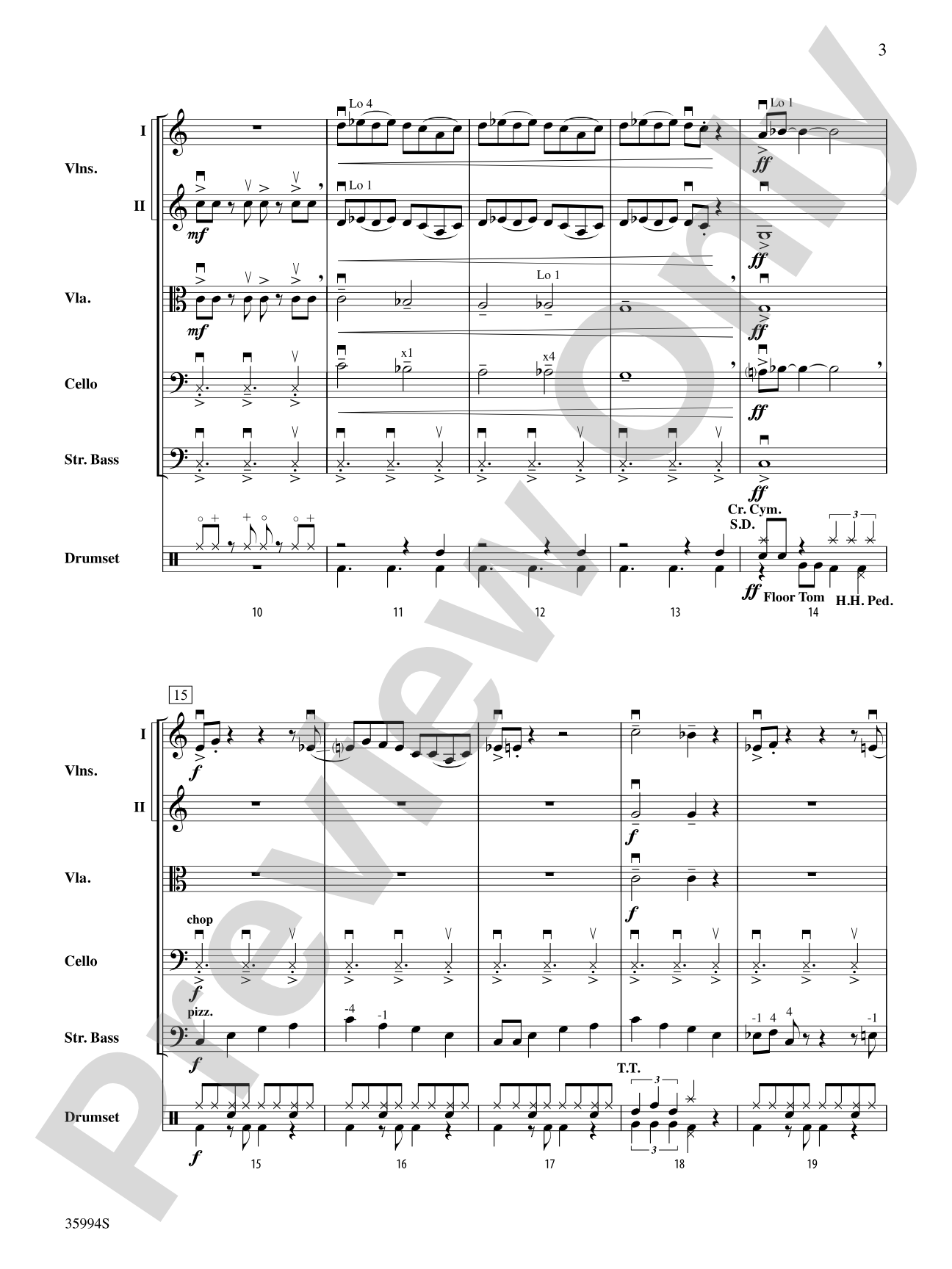 Blues Fiddle on the Fringe: String Orchestra Conductor Score & Parts