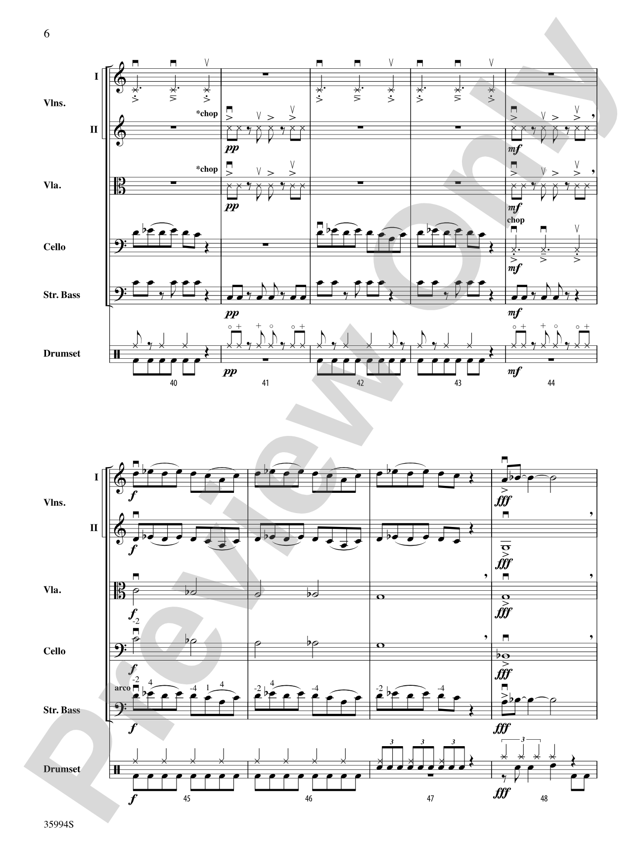 Blues Fiddle on the Fringe: String Orchestra Conductor Score & Parts