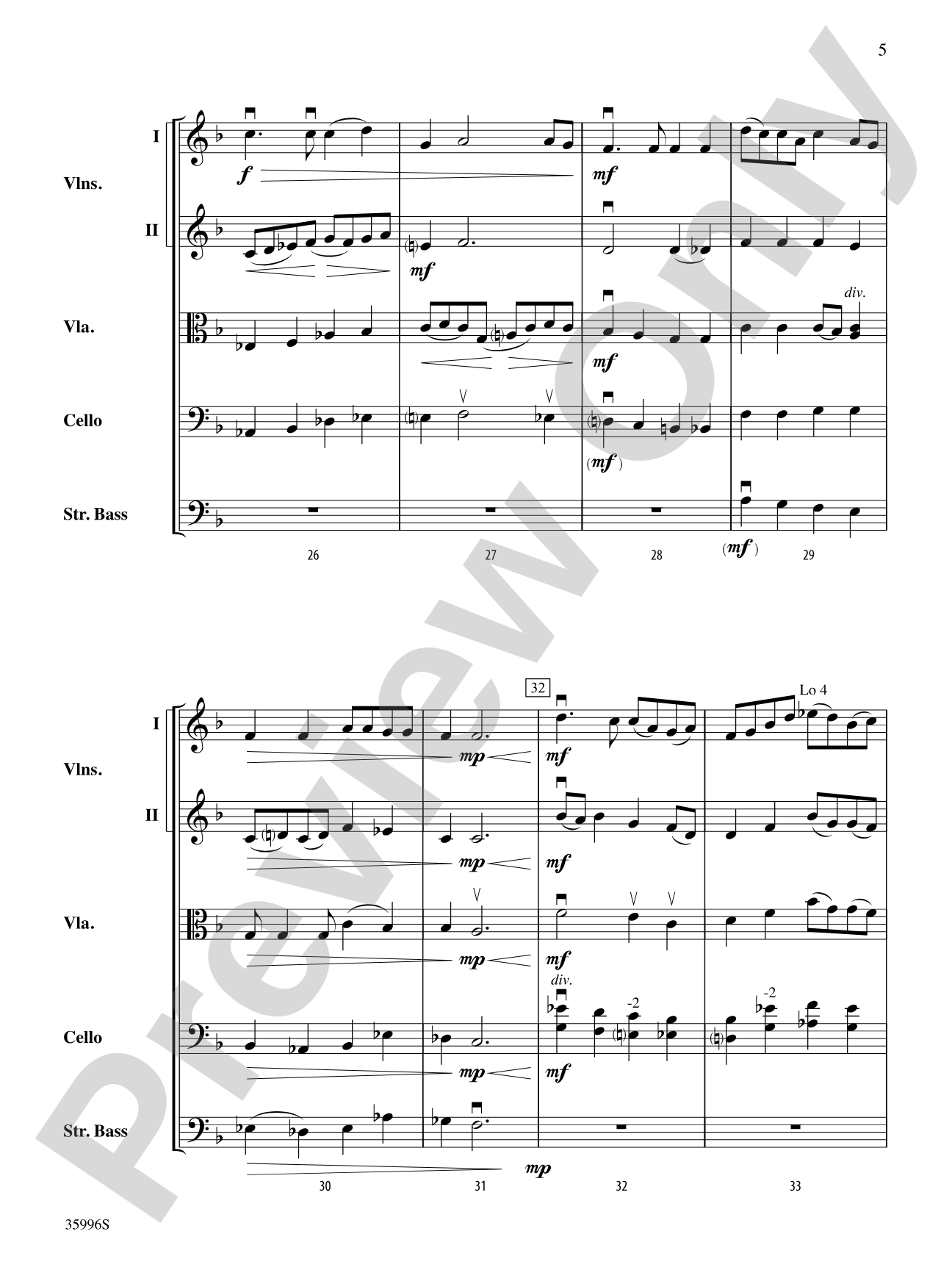 Steal Away: String Orchestra Conductor Score & Parts
