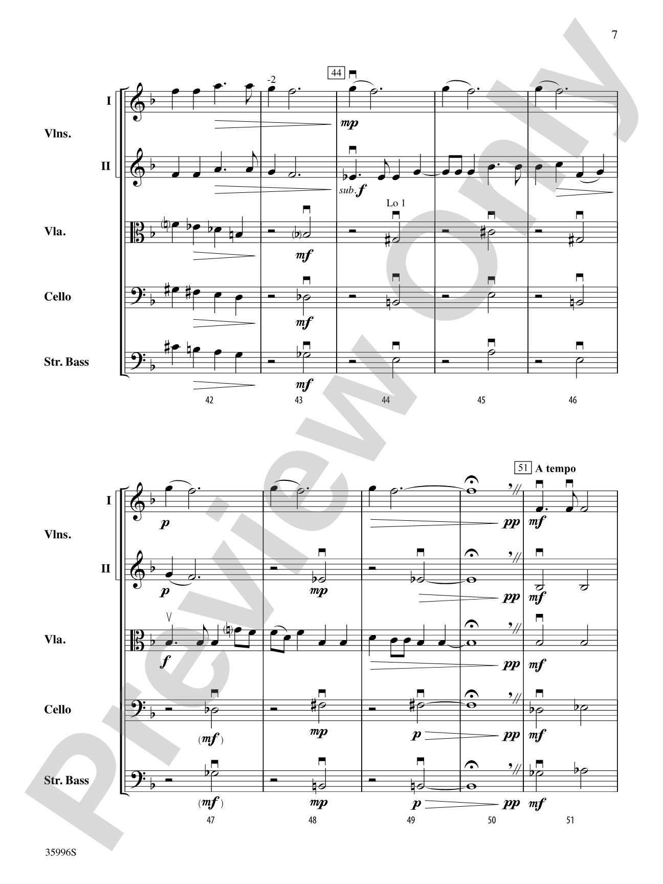 Steal Away: String Orchestra Conductor Score & Parts