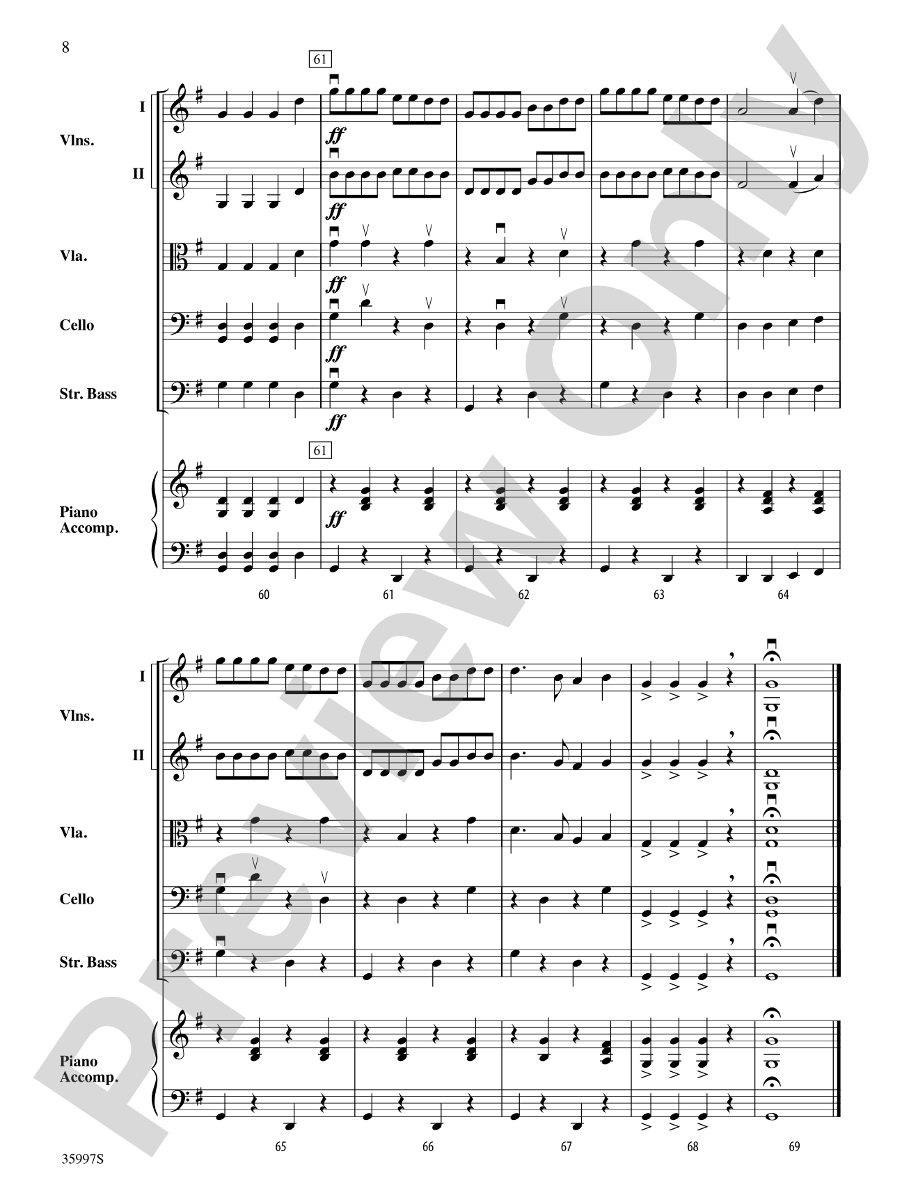 Scottish Fiddle Medley: String Orchestra Conductor Score & Parts