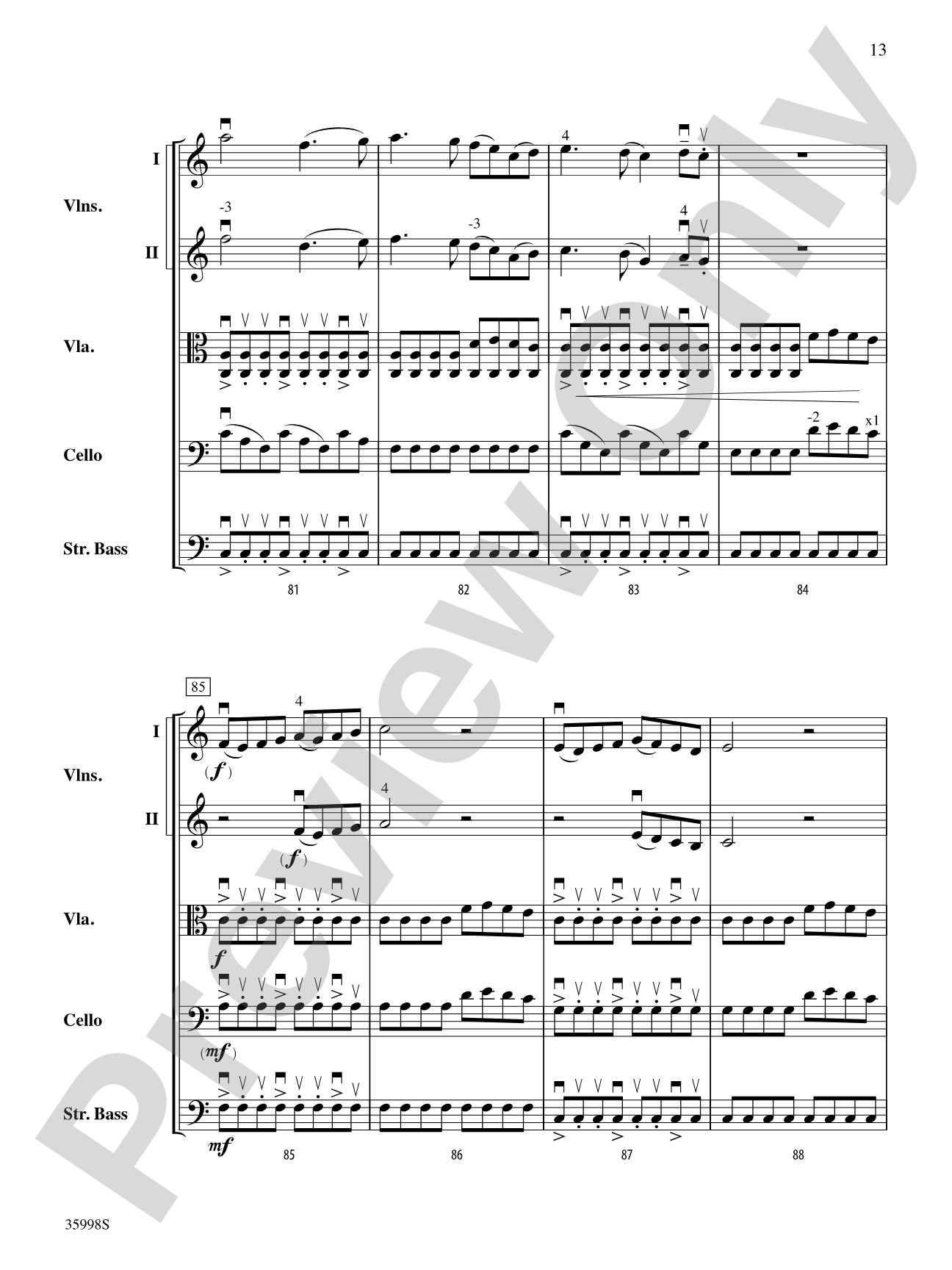 Leap of Faith: String Orchestra Conductor Score & Parts
