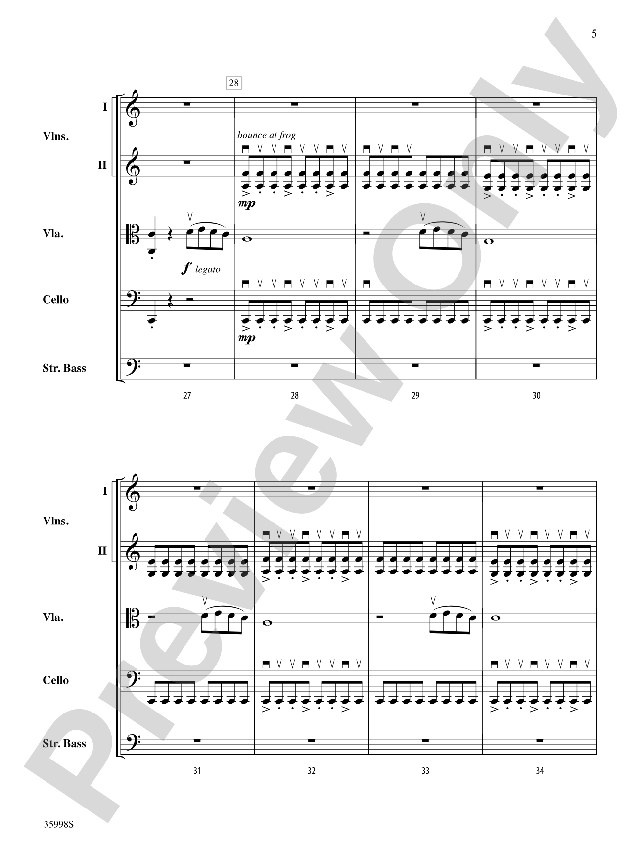 Leap of Faith: String Orchestra Conductor Score & Parts