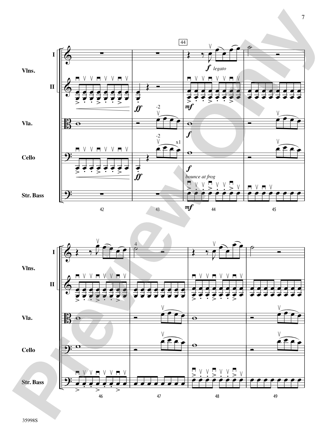 Leap of Faith: String Orchestra Conductor Score & Parts