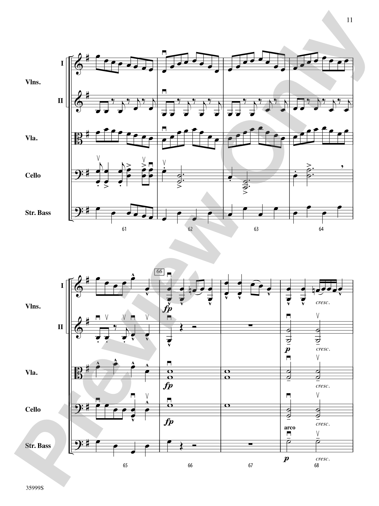 1812 -- A Fiddler's Overture: String Orchestra Conductor Score & Parts