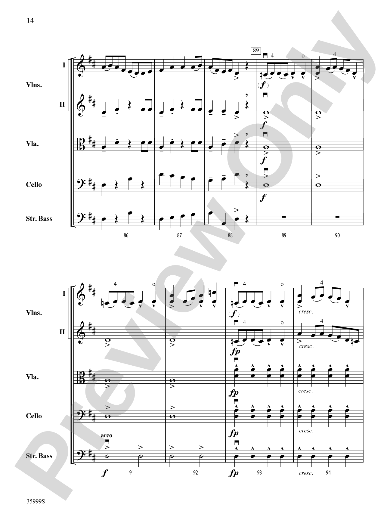 1812 -- A Fiddler's Overture: String Orchestra Conductor Score & Parts