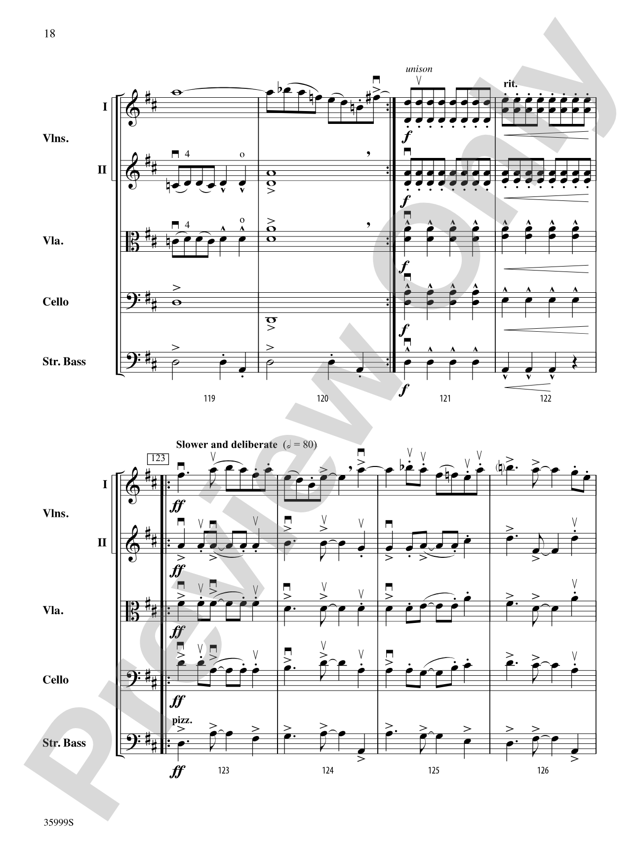 1812 -- A Fiddler's Overture: String Orchestra Conductor Score & Parts