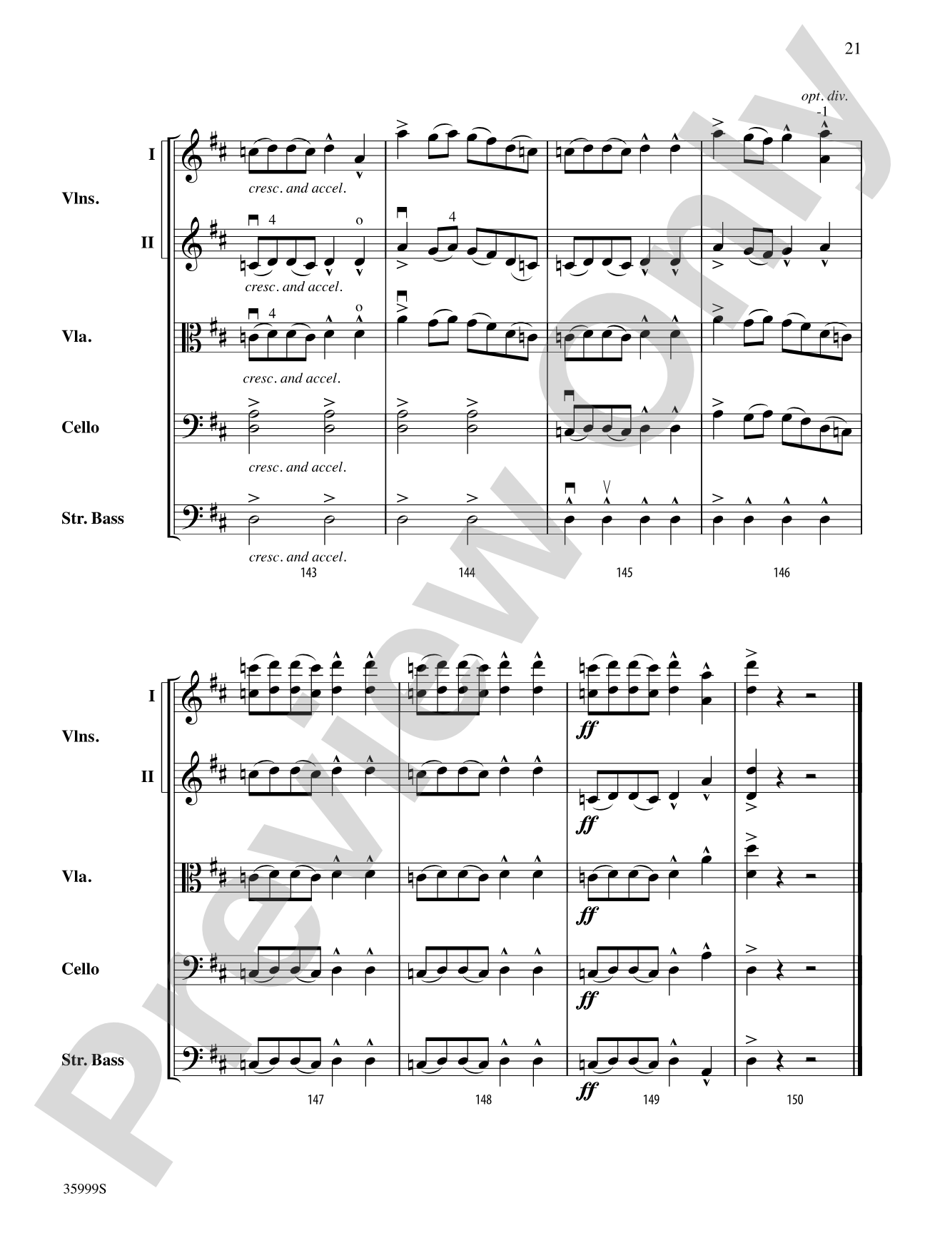 1812 -- A Fiddler's Overture: String Orchestra Conductor Score & Parts