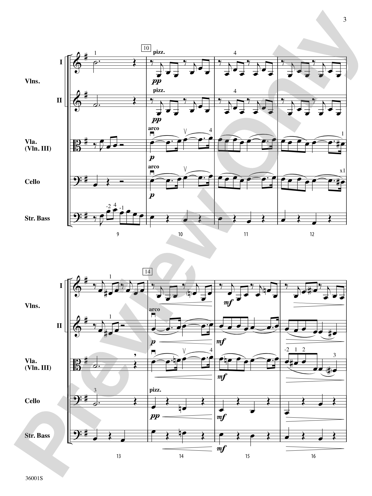 Pavane: String Orchestra Conductor Score & Parts
