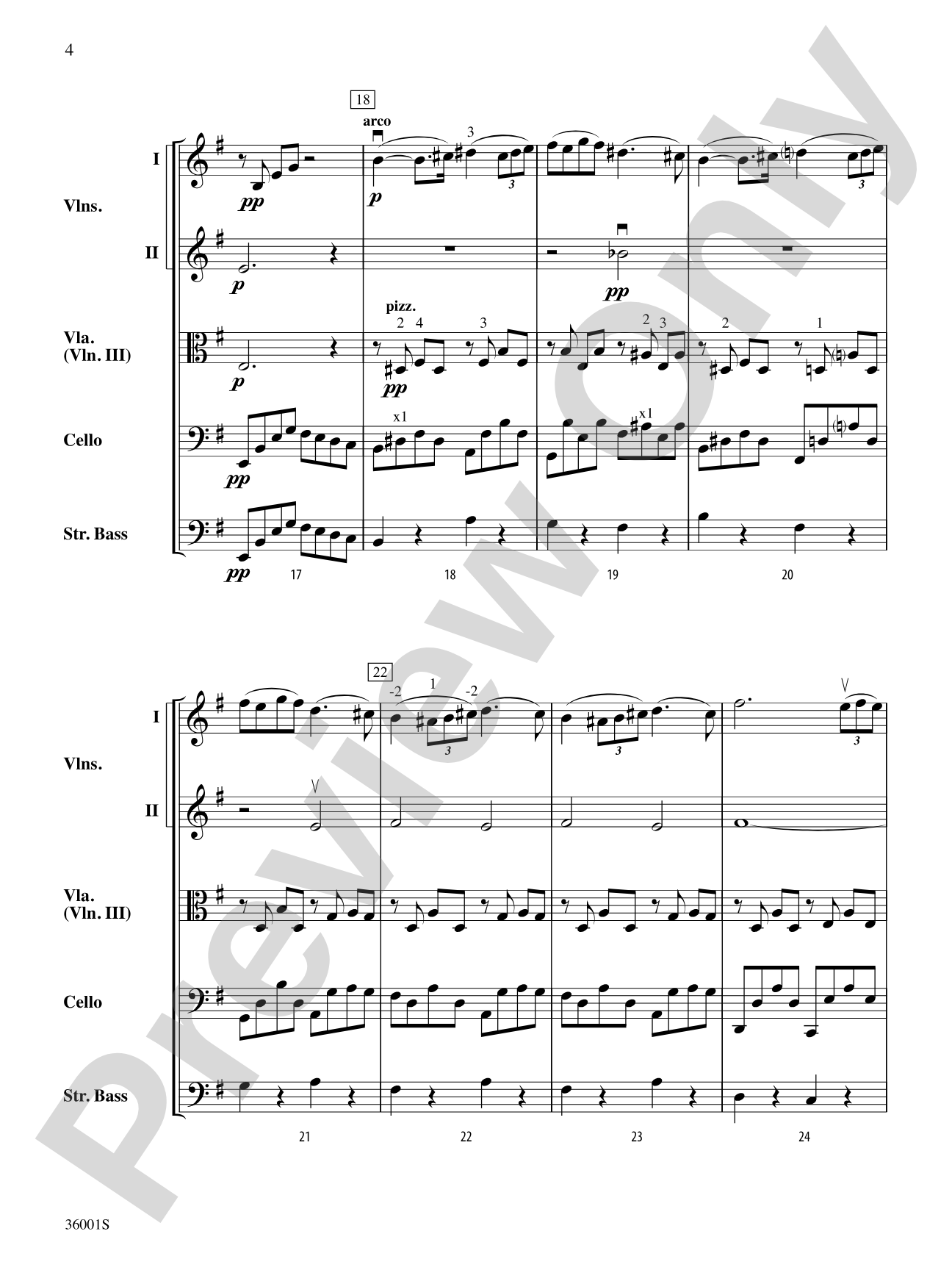 Pavane: String Orchestra Conductor Score & Parts