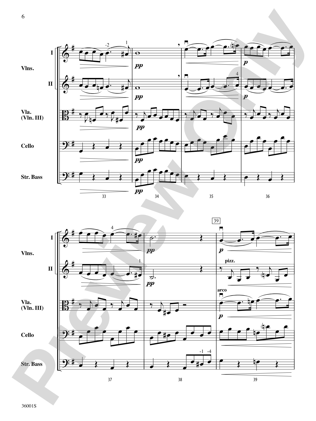 Pavane: String Orchestra Conductor Score & Parts