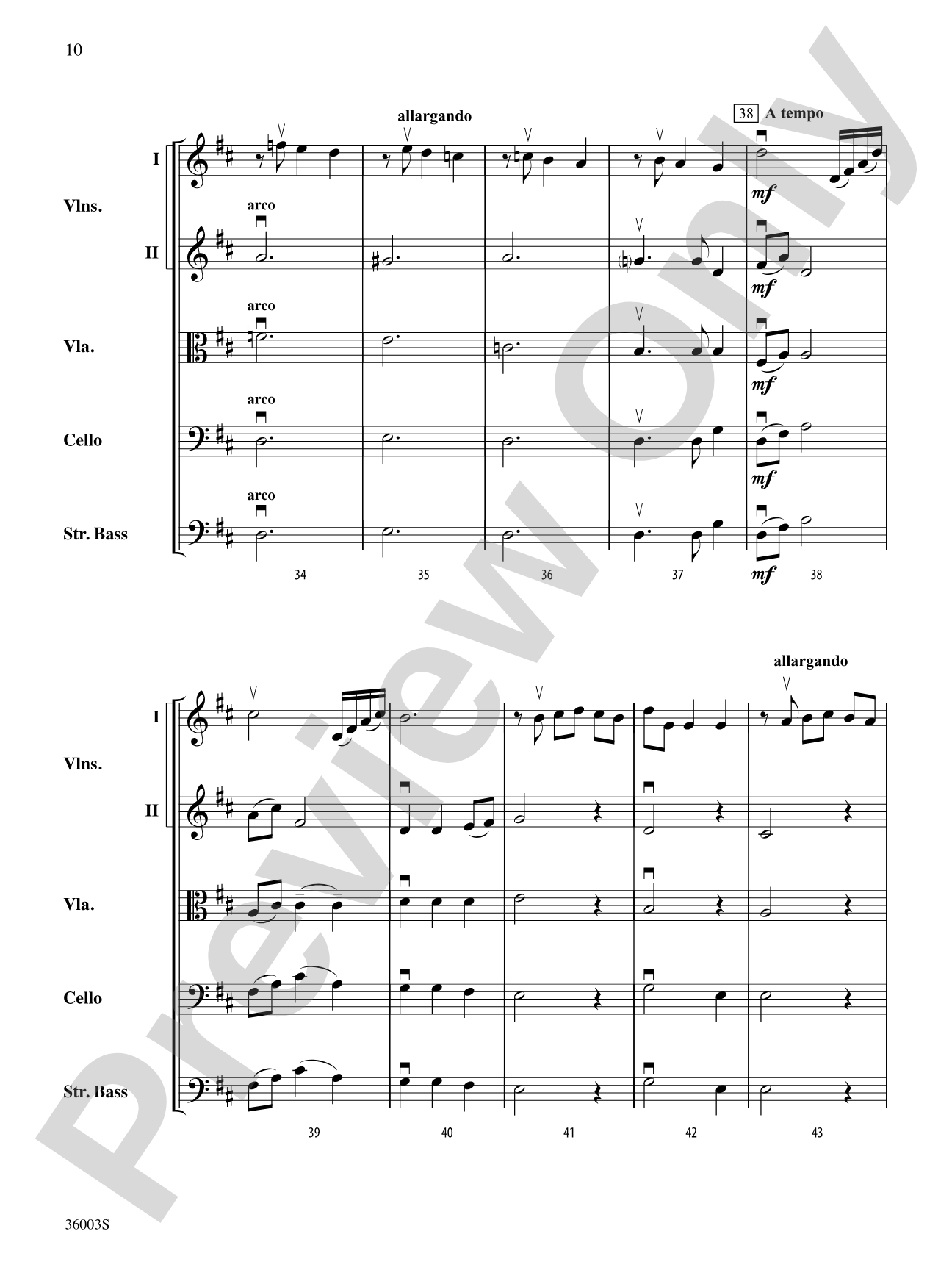 A Night at the Opera: String Orchestra Conductor Score & Parts