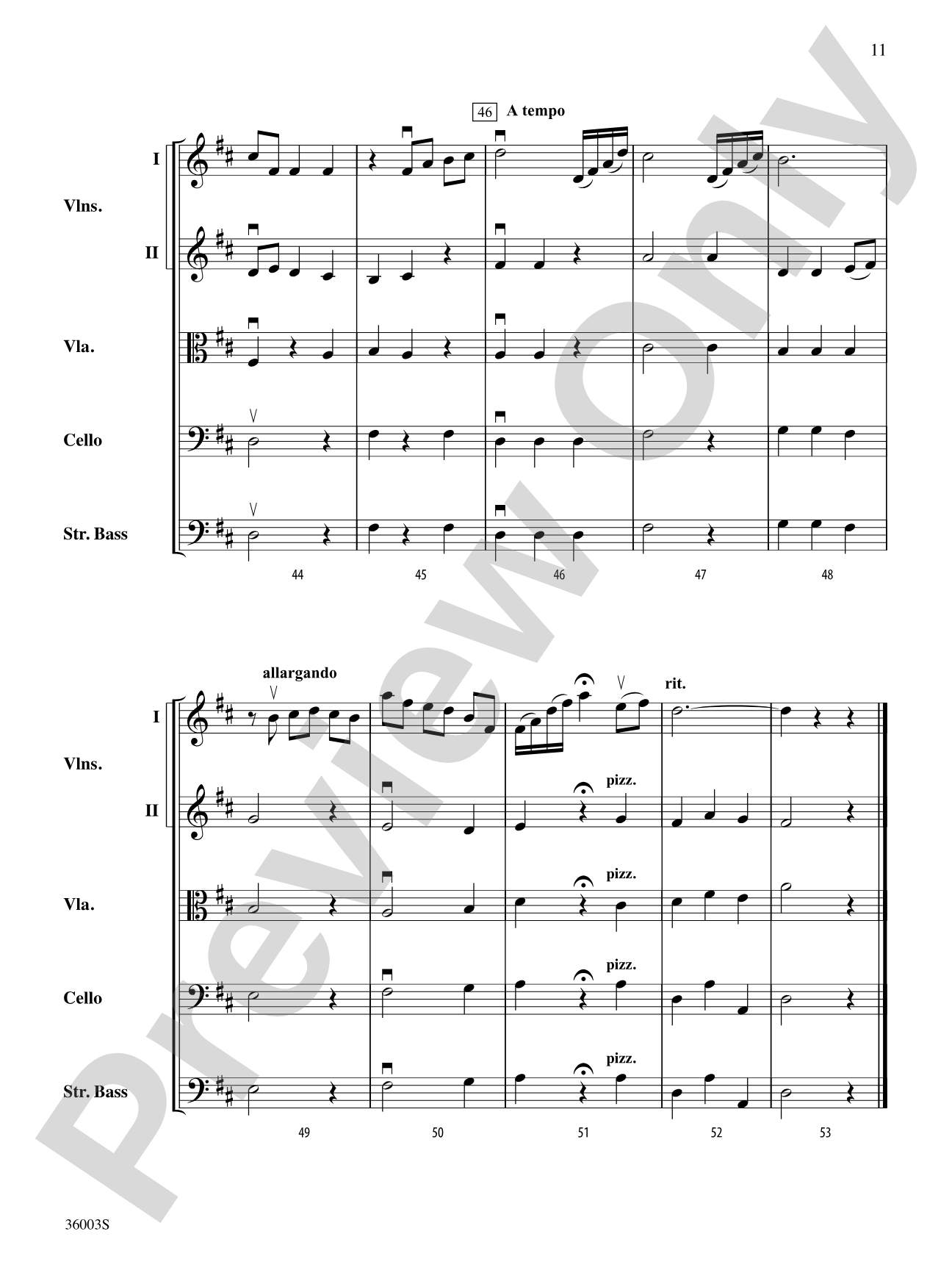 A Night at the Opera: String Orchestra Conductor Score & Parts