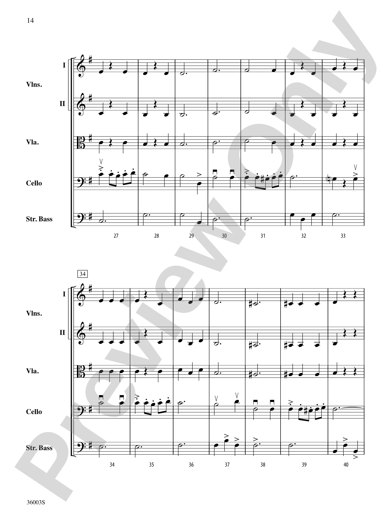 A Night at the Opera: String Orchestra Conductor Score & Parts