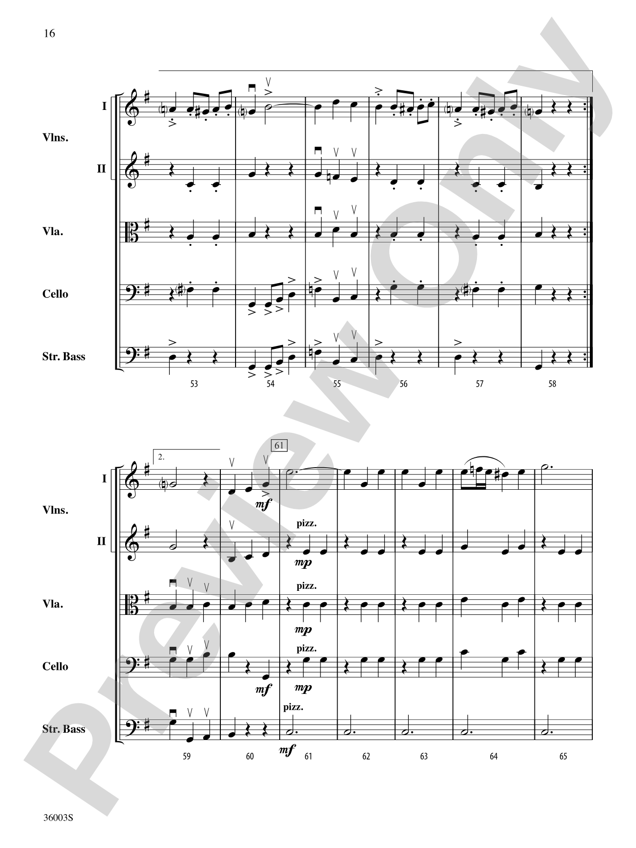 A Night at the Opera: String Orchestra Conductor Score & Parts