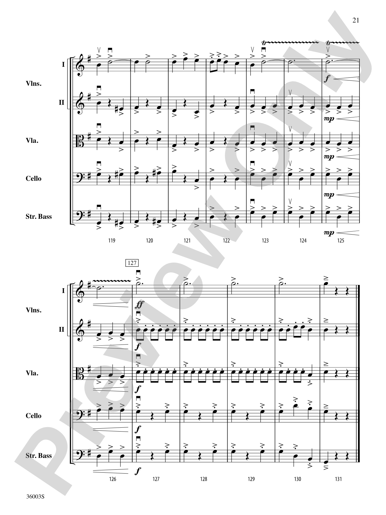 A Night at the Opera: String Orchestra Conductor Score & Parts