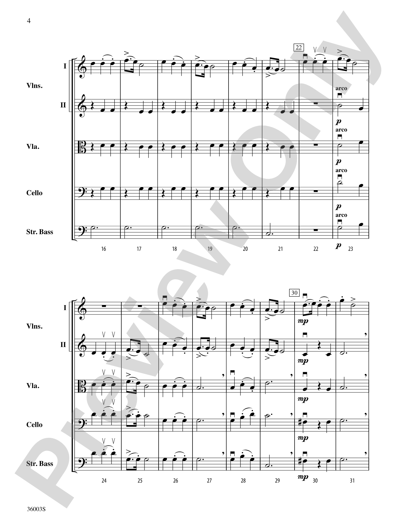 A Night at the Opera: String Orchestra Conductor Score & Parts