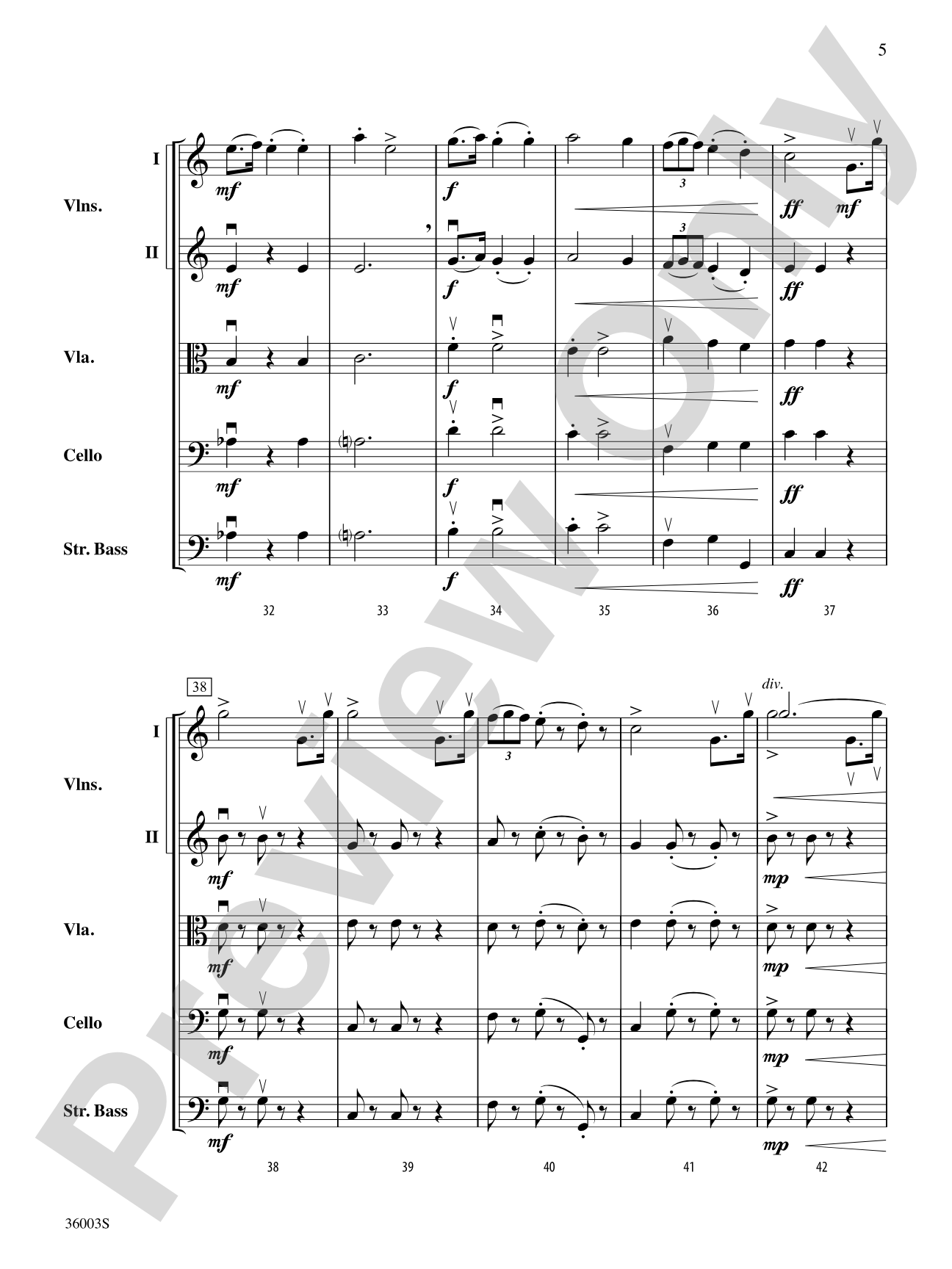 A Night at the Opera: String Orchestra Conductor Score & Parts