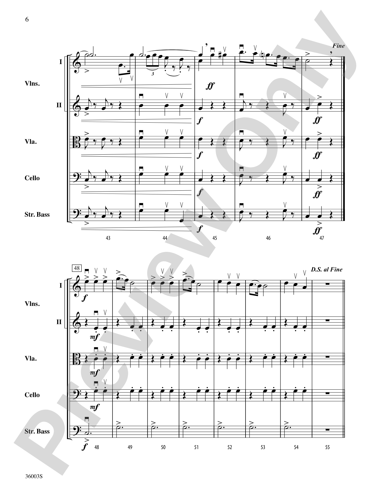 A Night at the Opera: String Orchestra Conductor Score & Parts