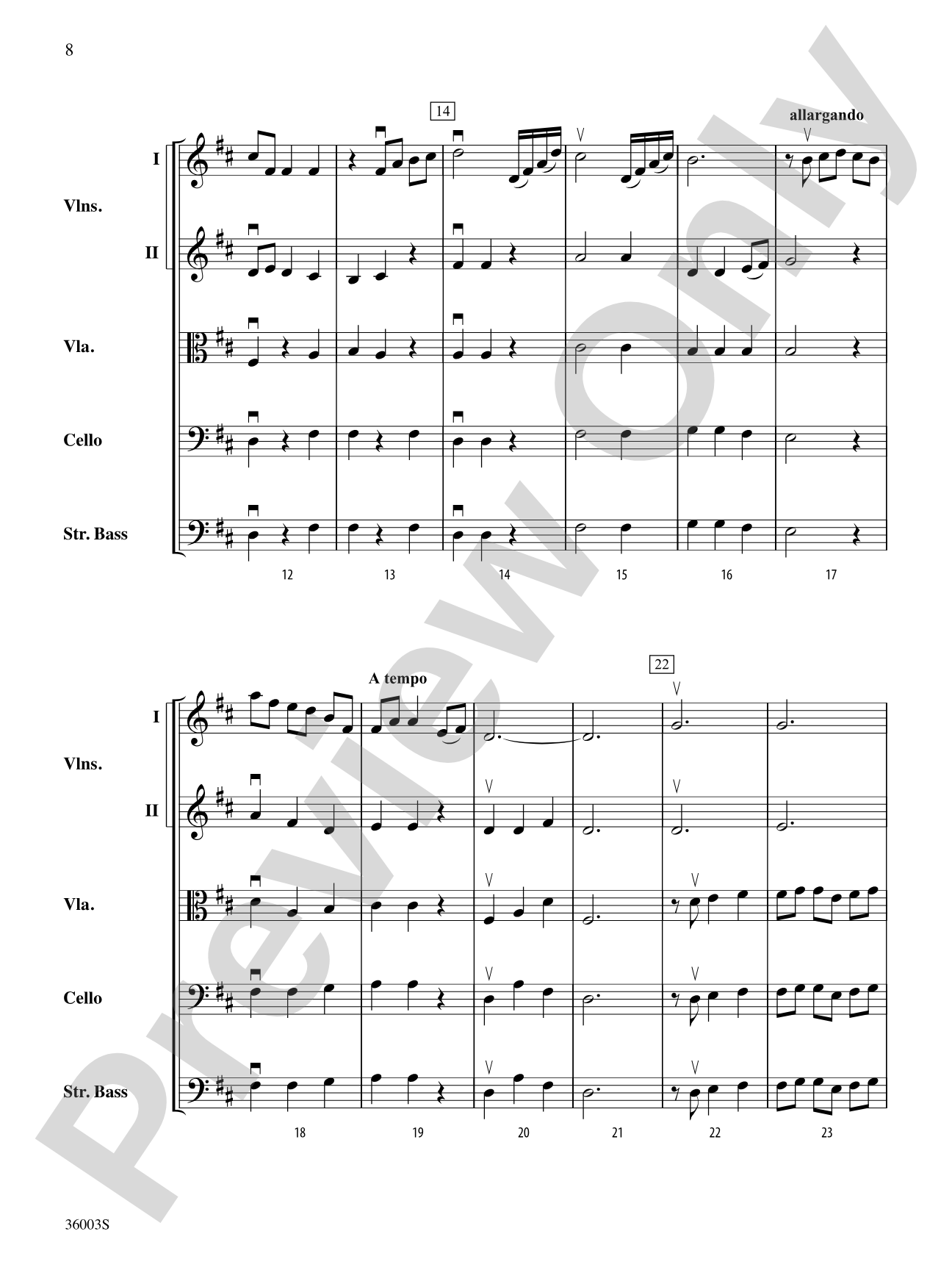 A Night at the Opera: String Orchestra Conductor Score & Parts
