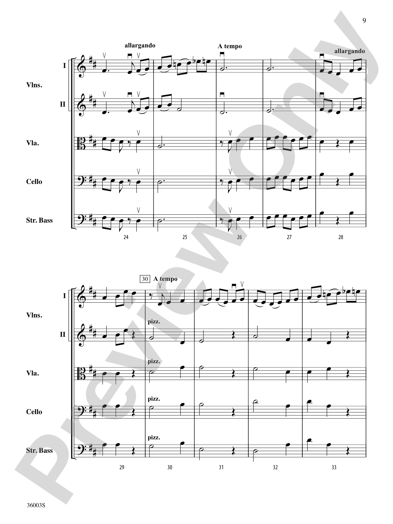 A Night at the Opera: String Orchestra Conductor Score & Parts