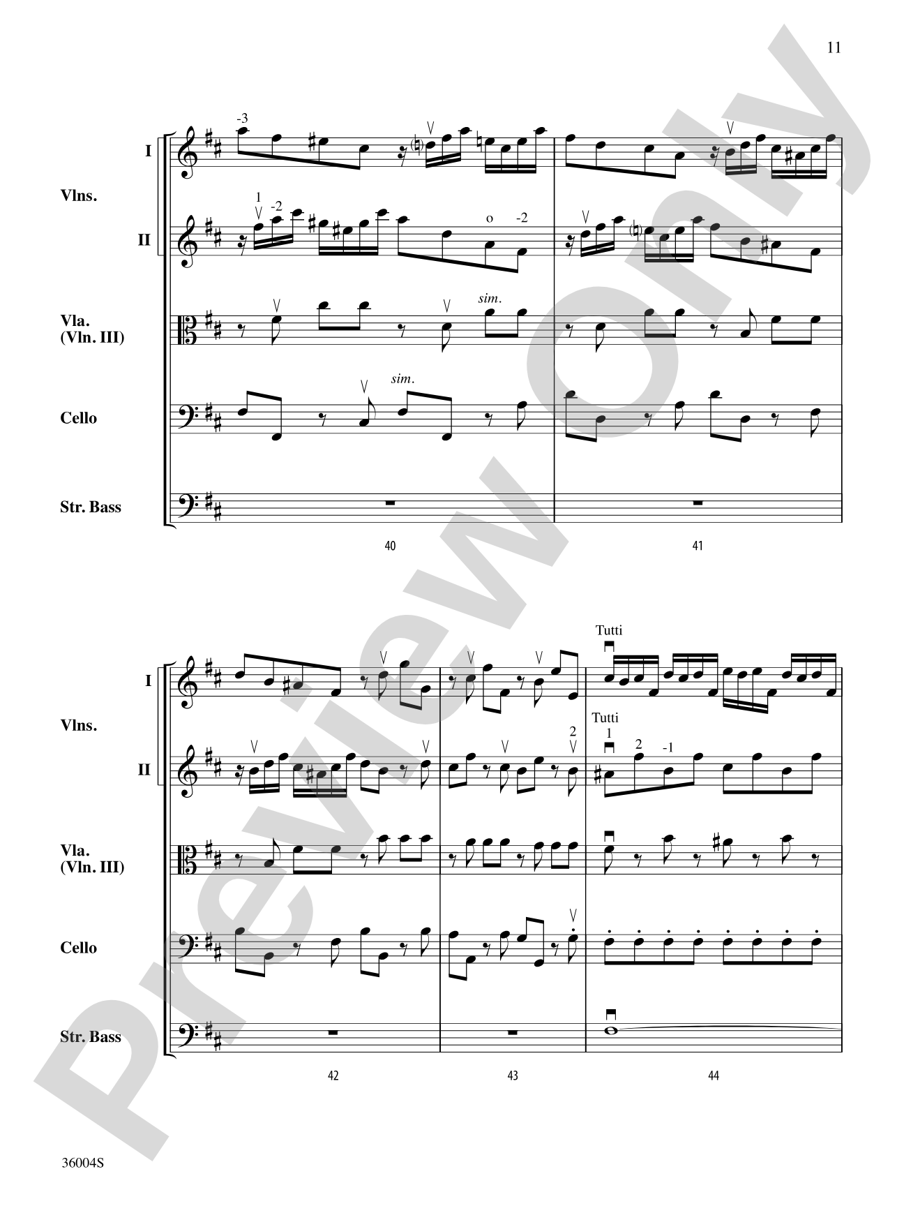 Locatelli's Challenge: String Orchestra Conductor Score & Parts