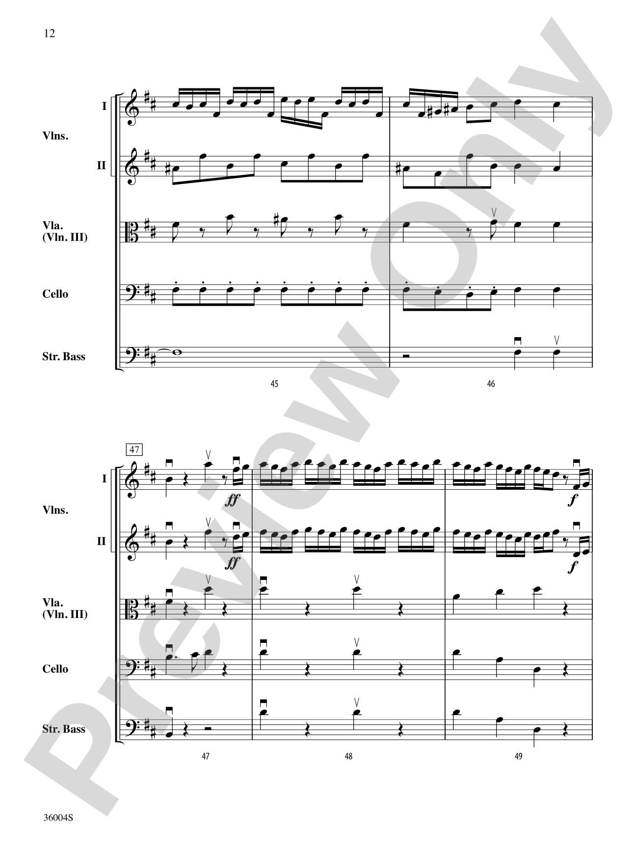 Locatelli's Challenge: String Orchestra Conductor Score & Parts