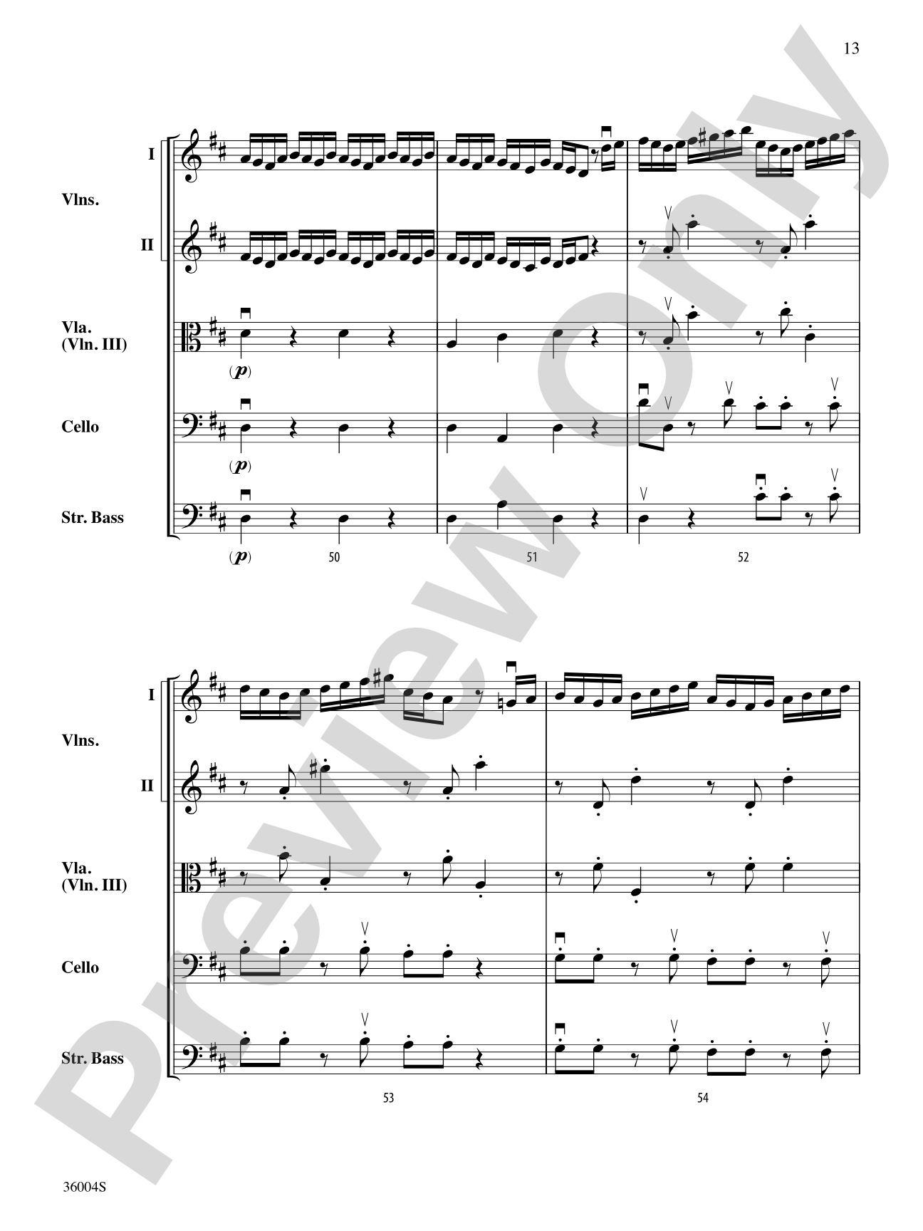 Locatelli's Challenge: String Orchestra Conductor Score & Parts