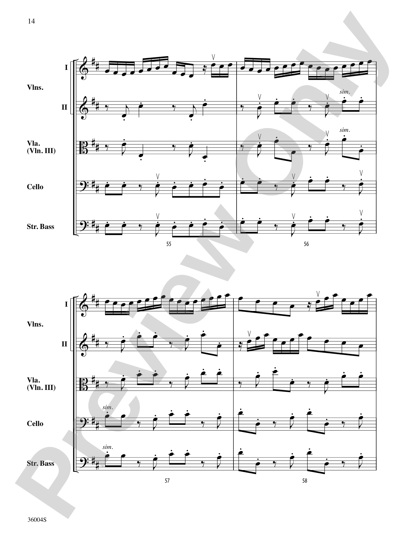 Locatelli's Challenge: String Orchestra Conductor Score & Parts