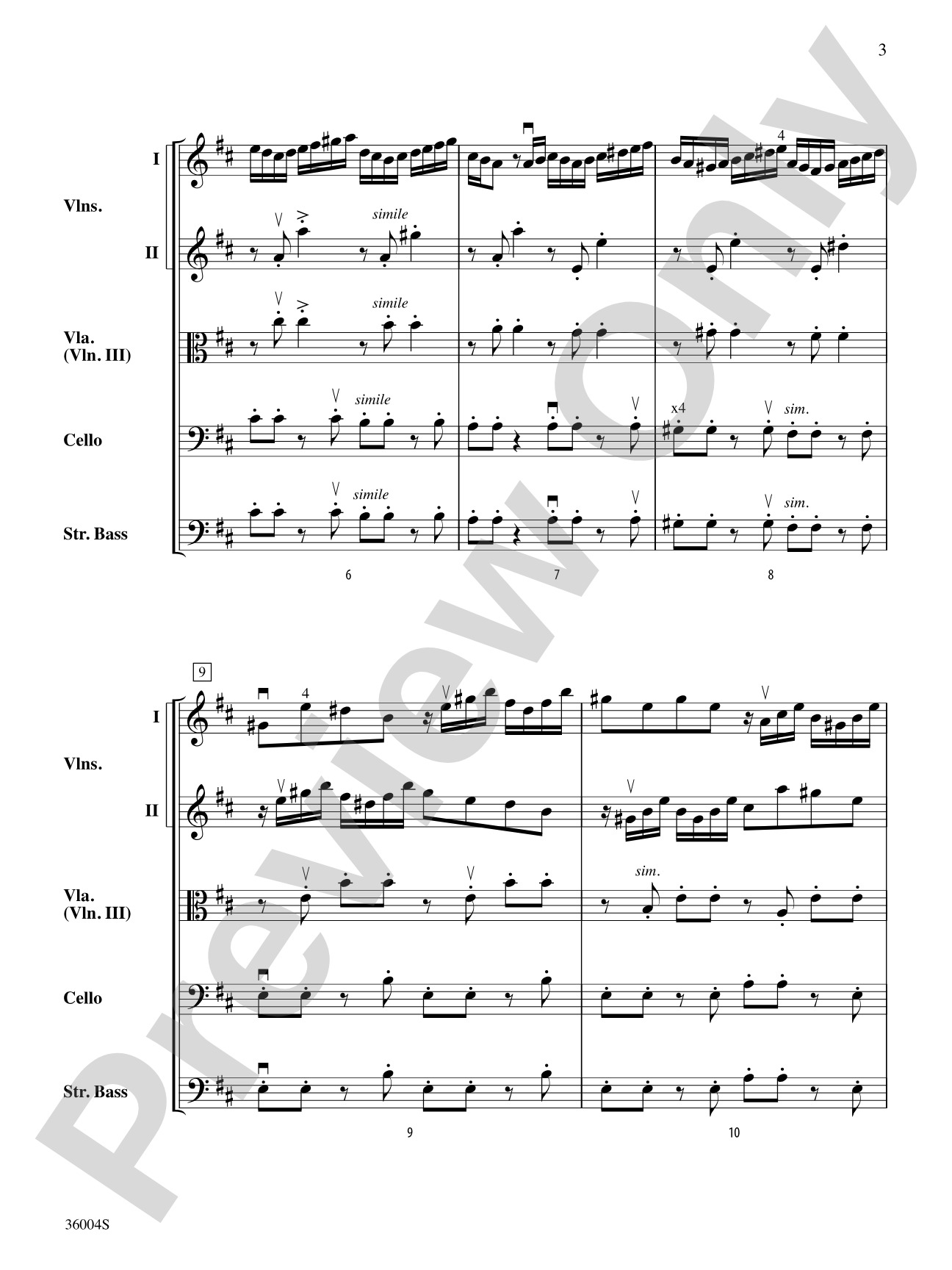 Locatelli's Challenge: String Orchestra Conductor Score & Parts