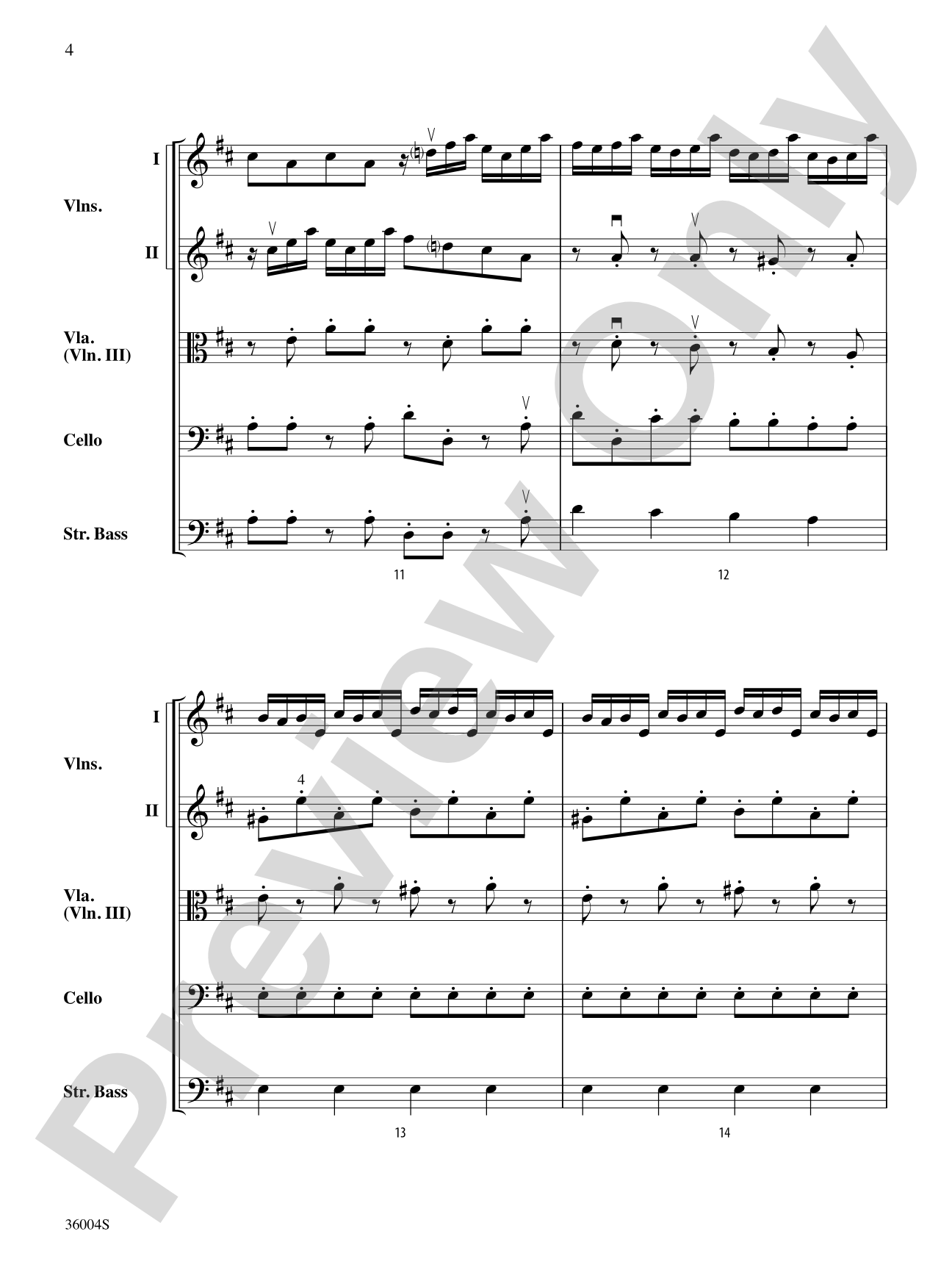 Locatelli's Challenge: String Orchestra Conductor Score & Parts