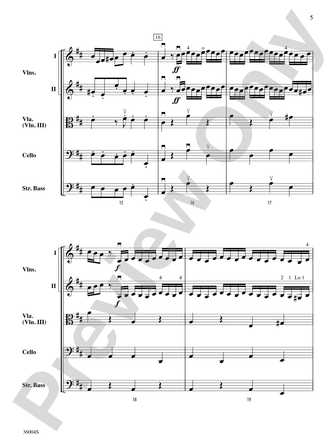 Locatelli's Challenge: String Orchestra Conductor Score & Parts