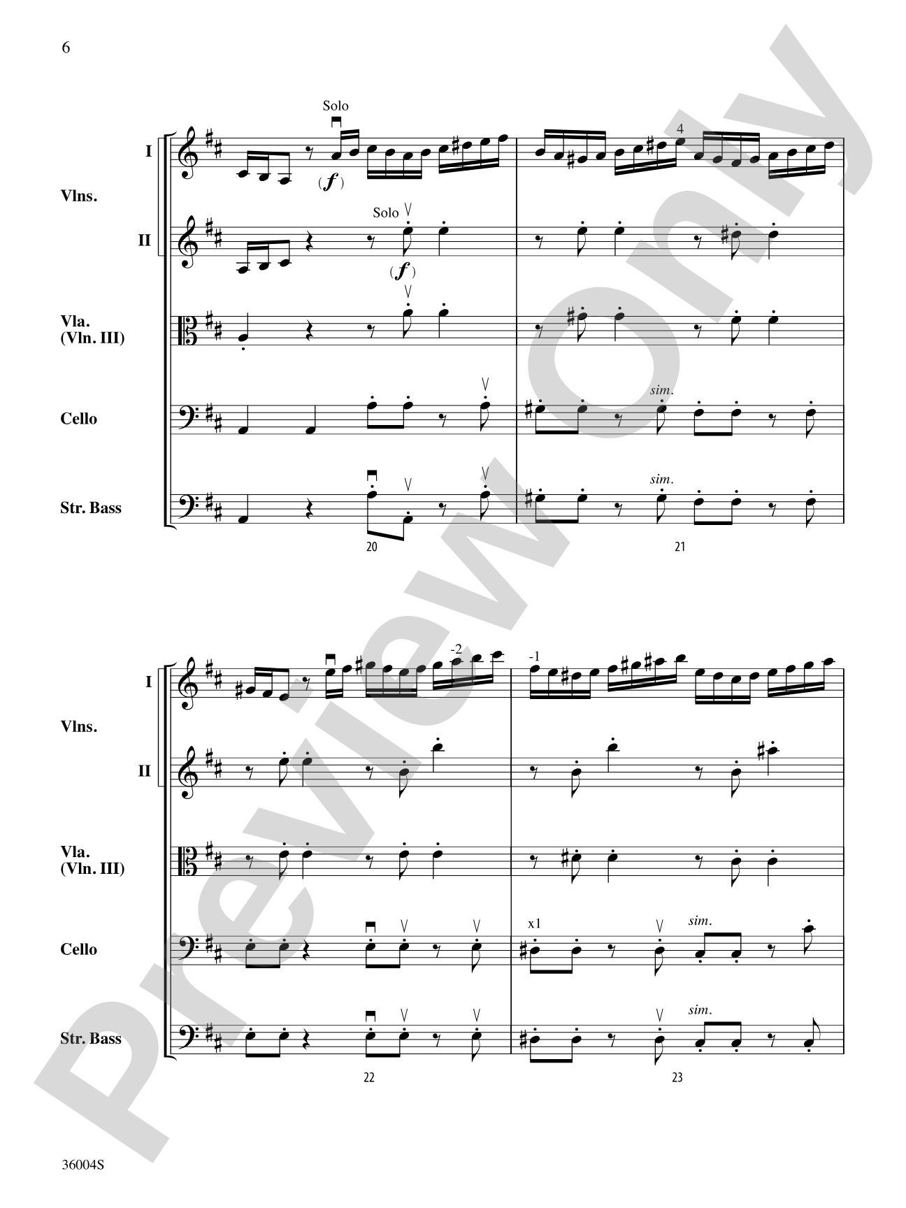 Locatelli's Challenge: String Orchestra Conductor Score & Parts