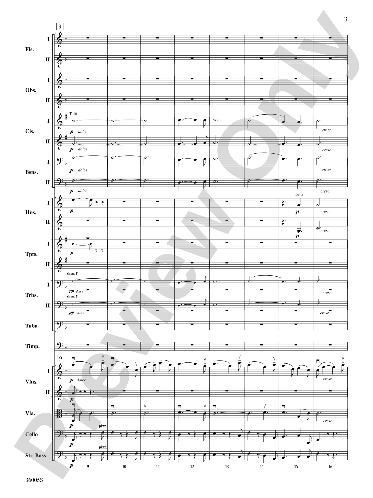 Beethoven's Symphony No. 6 "Pastoral": Full Orchestra Conductor Score & Parts