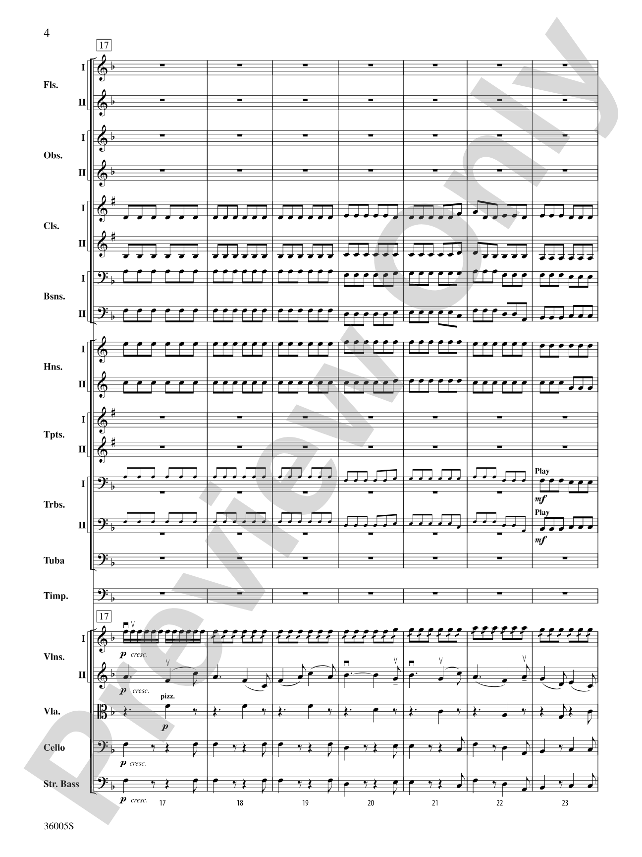 Beethoven's Symphony No. 6 "Pastoral": Full Orchestra Conductor Score & Parts