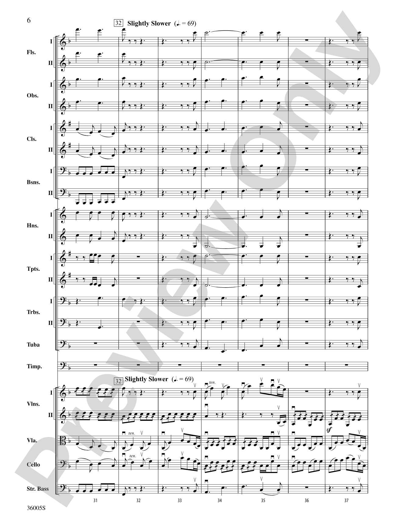 Beethoven's Symphony No. 6 "Pastoral": Full Orchestra Conductor Score & Parts