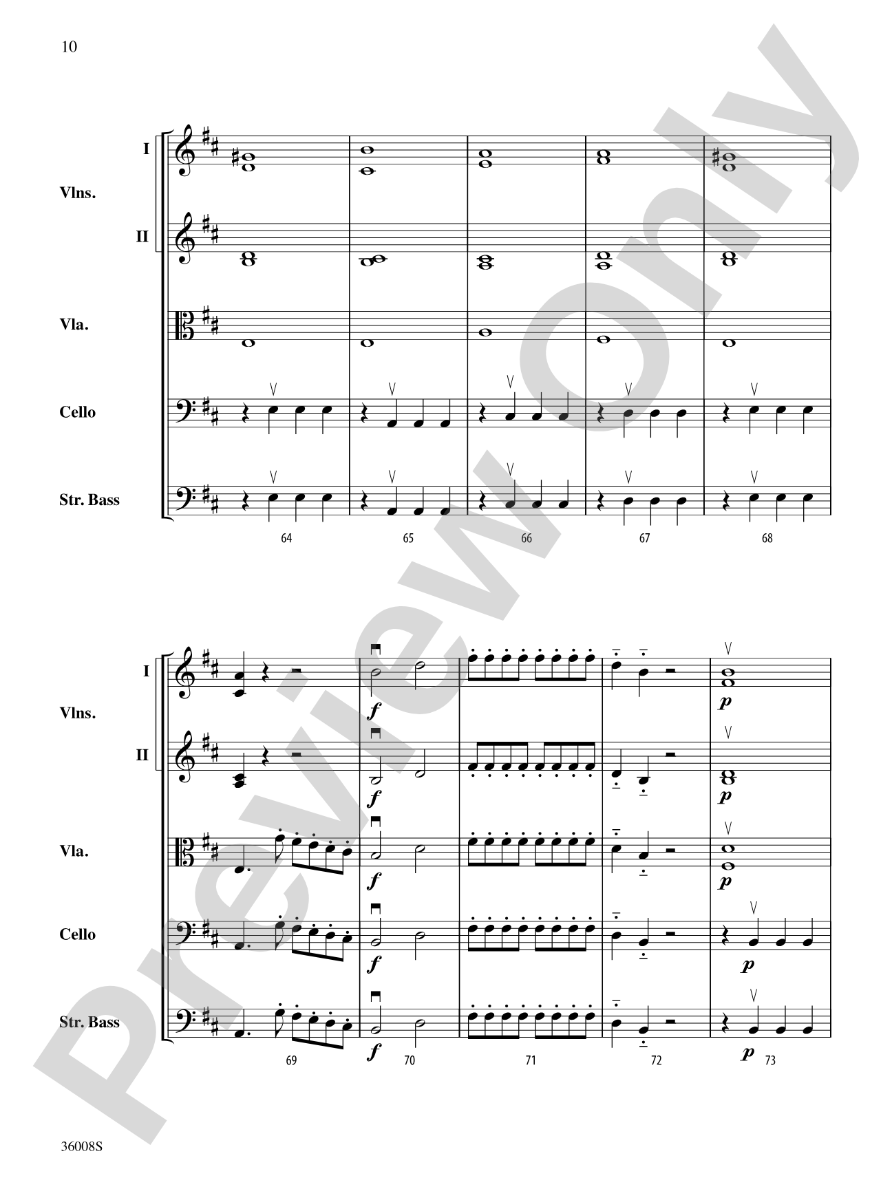 Symphony No. 1: String Orchestra Conductor Score & Parts