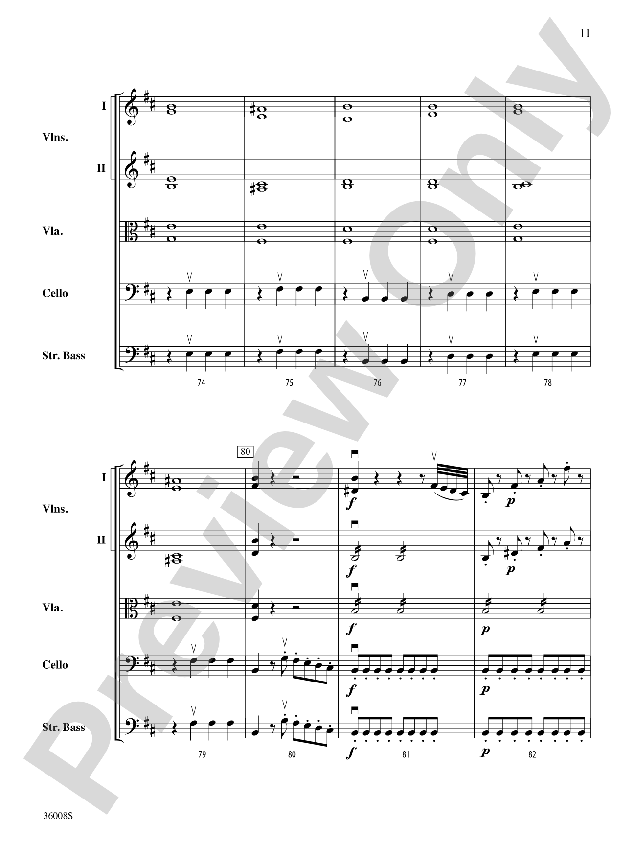 Symphony No. 1: String Orchestra Conductor Score & Parts