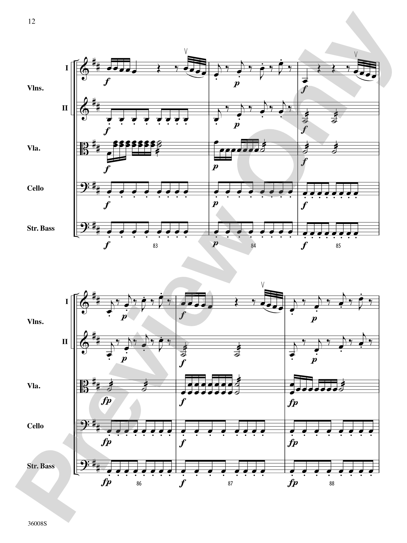 Symphony No. 1: String Orchestra Conductor Score & Parts