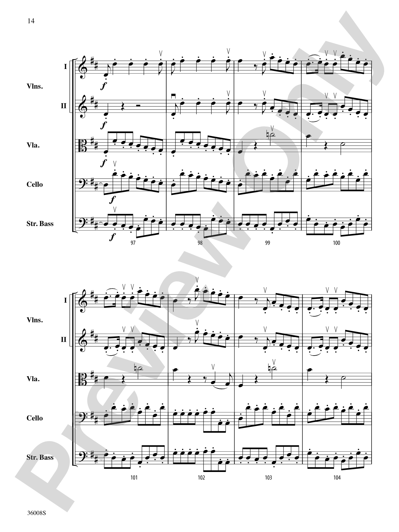 Symphony No. 1: String Orchestra Conductor Score & Parts