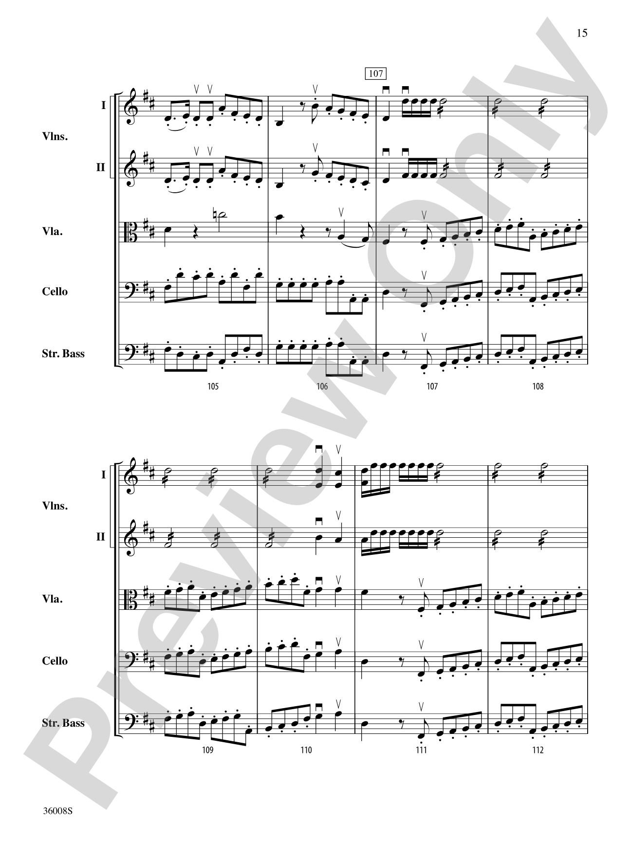 Symphony No. 1: String Orchestra Conductor Score & Parts